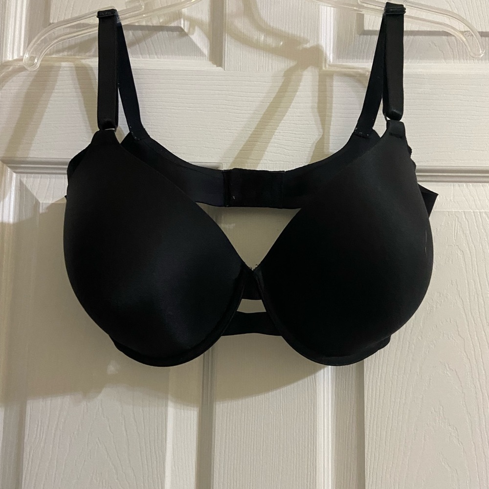 Warner’s No Side Effects Underwire Bra 38 DD Black 01356/TA4356